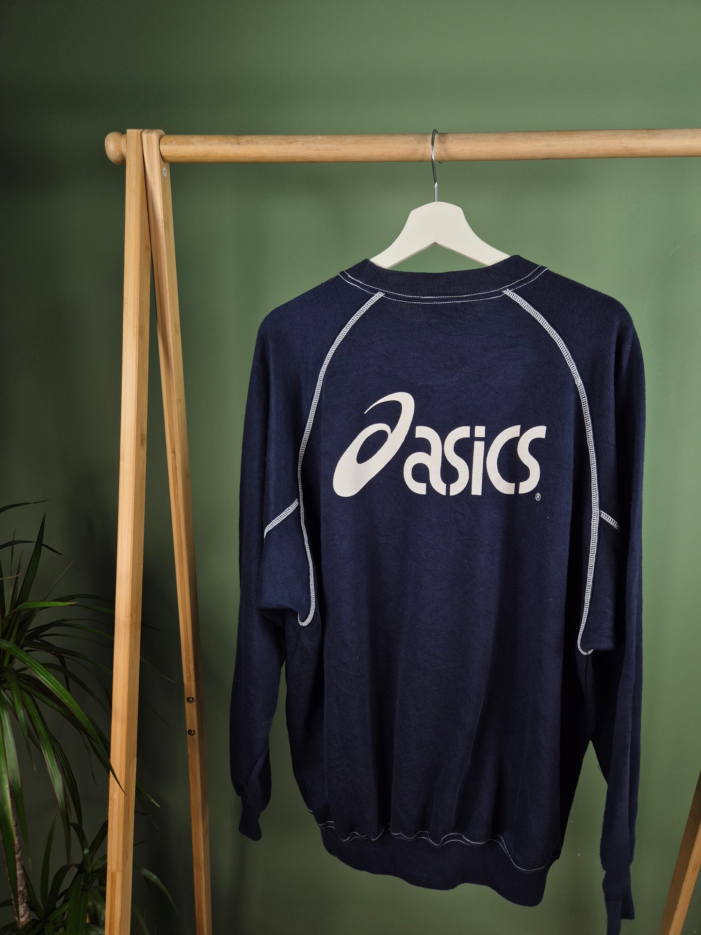 Asics Sweater Heren | Blauw | Maat XXL