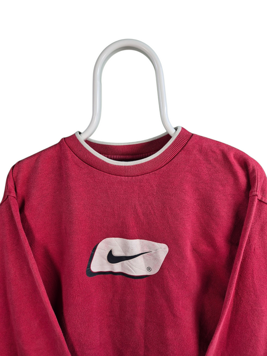NIKE swoosh sweater L rood dames
