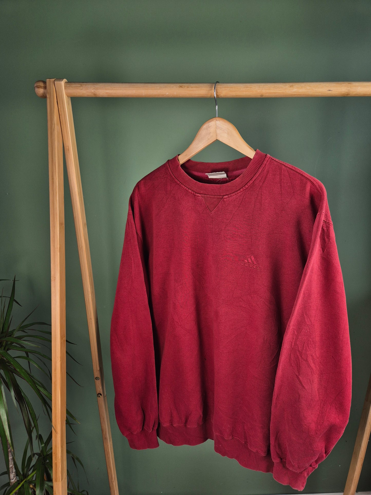 Adidas 90s sweatshirt L rood heren