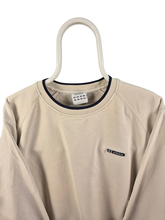Adidas Sweater Heren | Crème Wit | Maat M