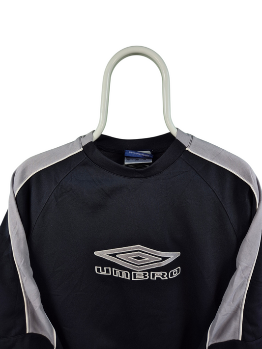 Umbro 90s Front Logo Sweater Heren | Grijs | Maat M