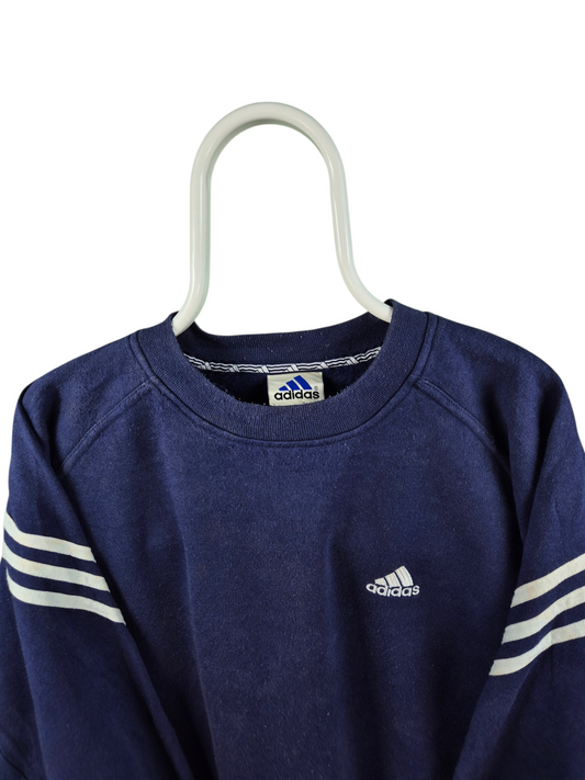 Adidas 90s 3 Stripes Sweater Heren | Blauw | Maat L