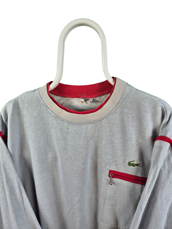 Lacoste 90s Chest Logo Sweater Heren | Blauw | Maat L