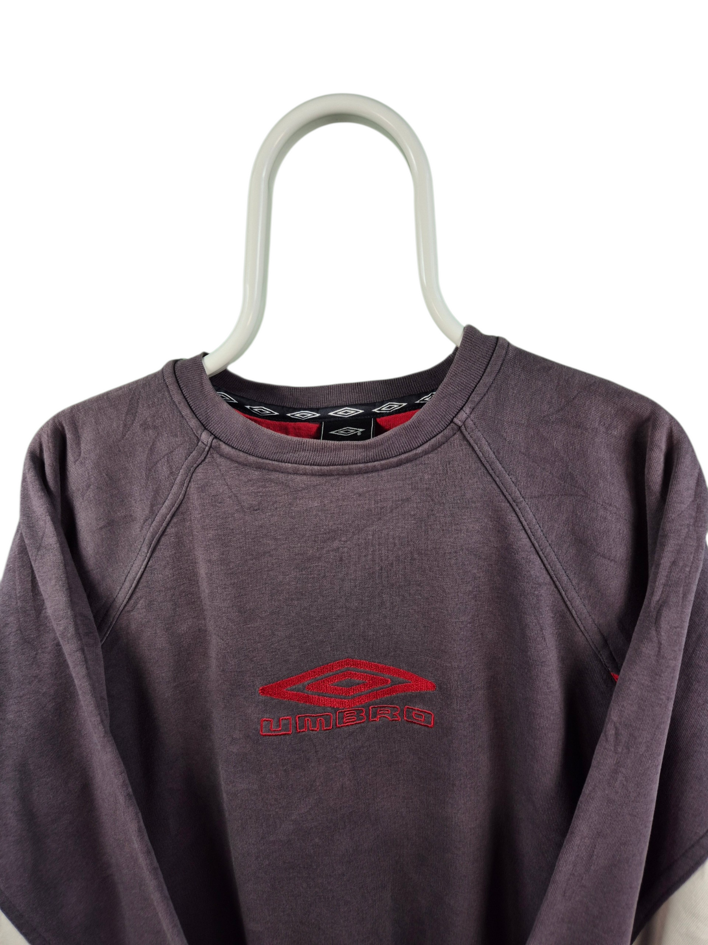 Umbro 90s Front Logo Sweater Heren | Grijs | Maat L