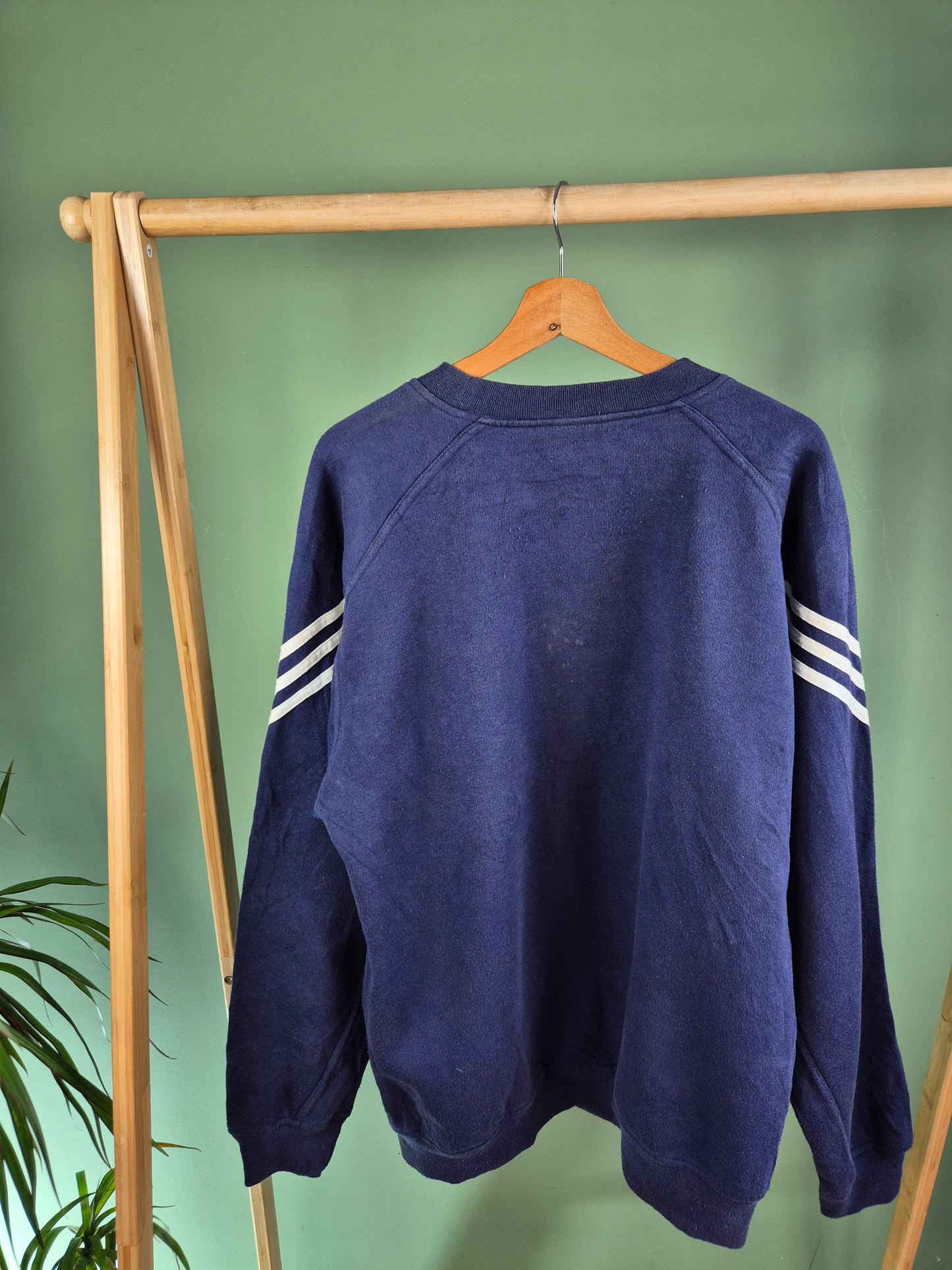 Adidas 90s 3 Stripes Sweater Heren | Blauw | Maat L