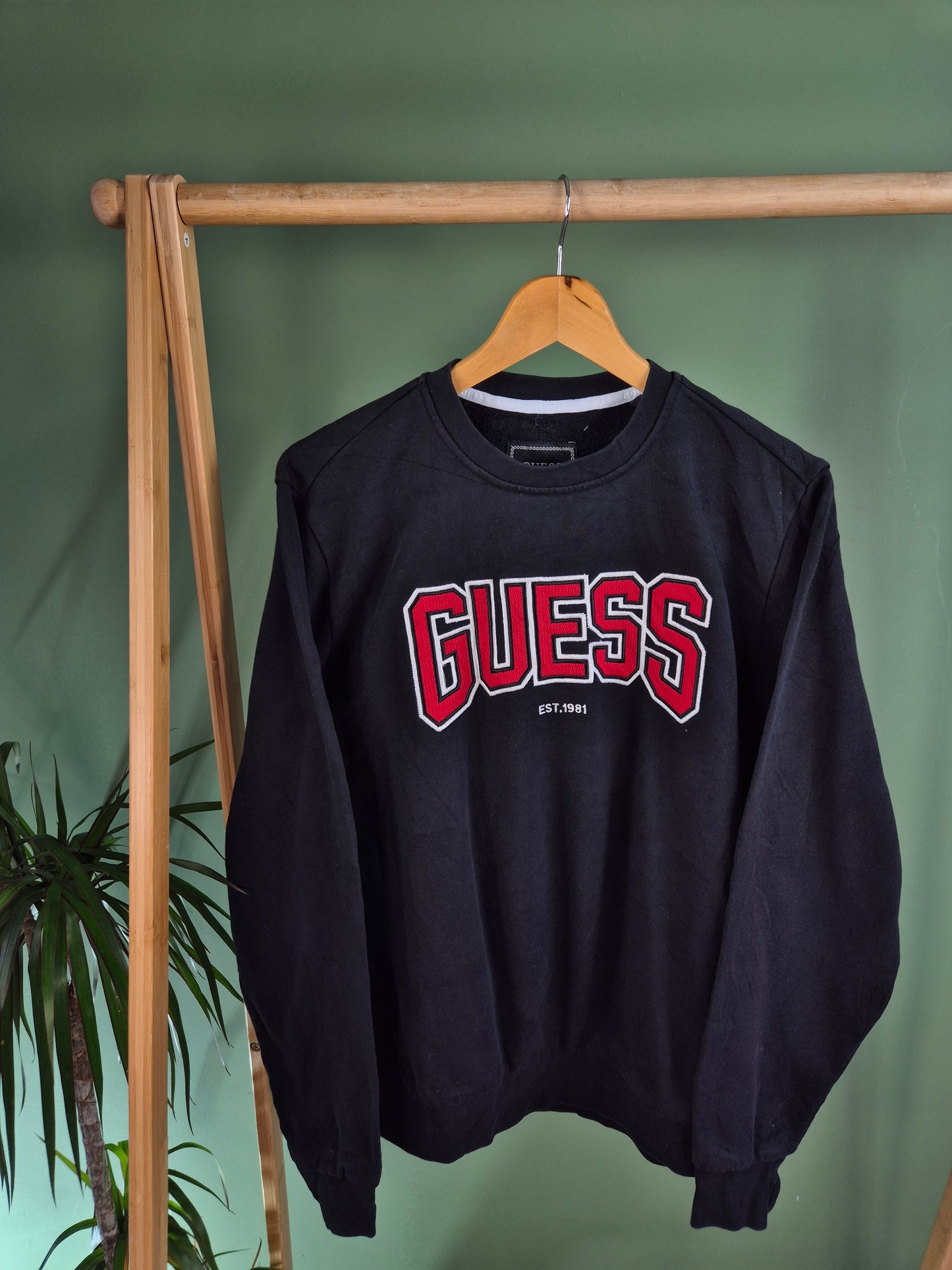 GUESS Sweatshirt Heren | Zwart | Maat M