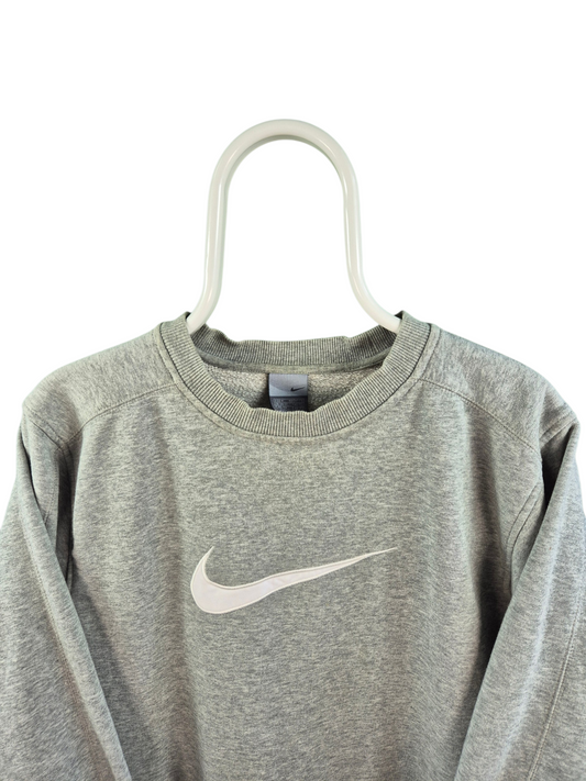 Nike Swoosh Sweater Dames | Grijs | Maat M