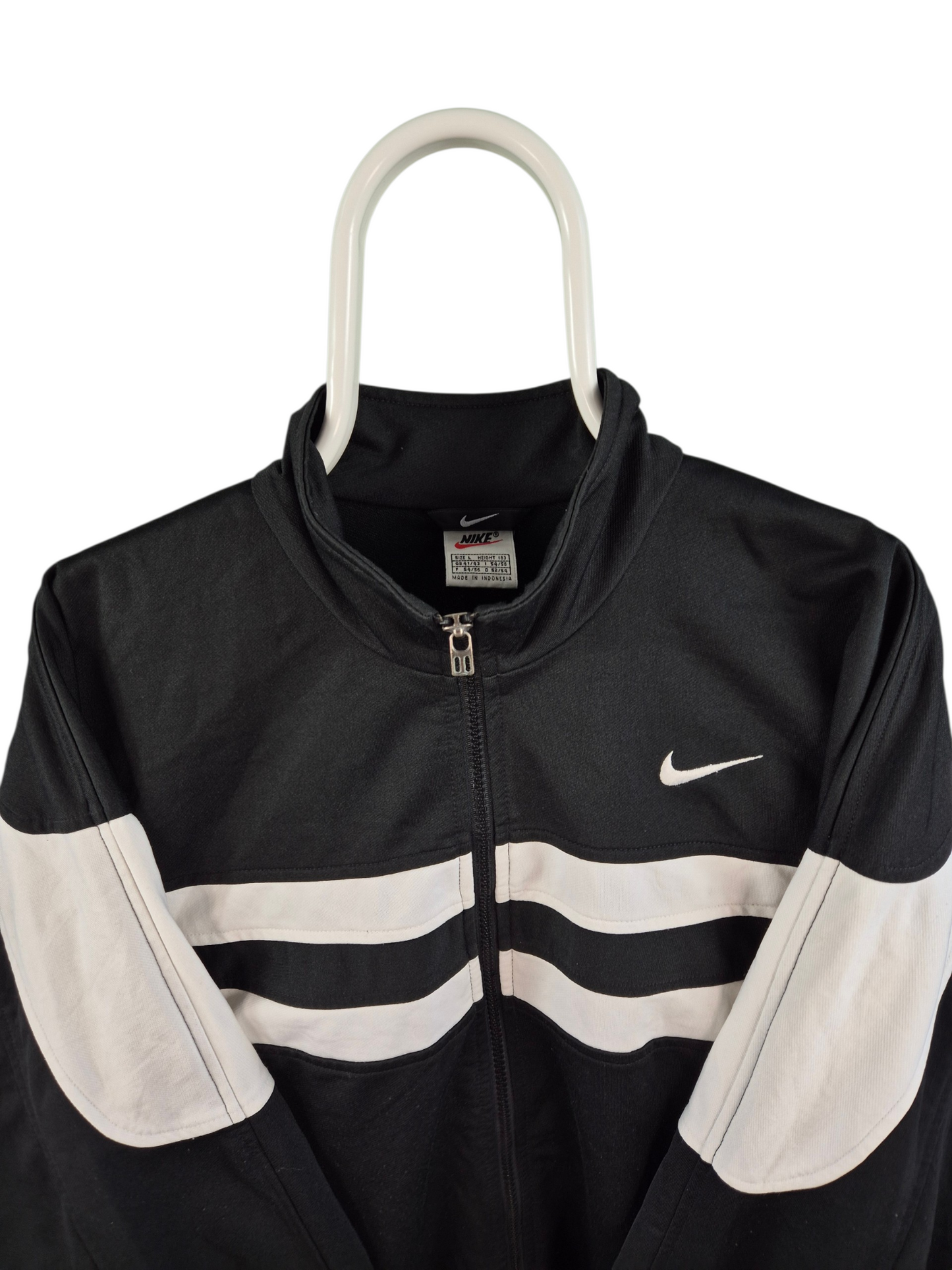 Nike 90s Chest Swoosh Jack Heren | Zwart | Maat L