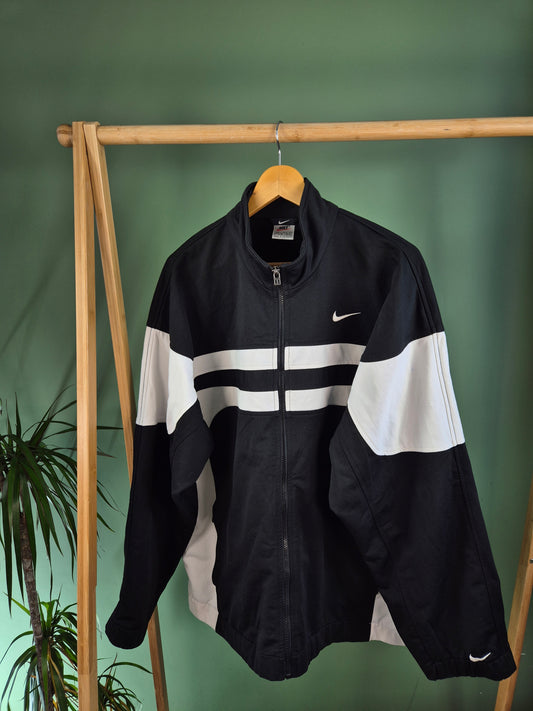 Nike 90s Chest Swoosh Jack Heren | Zwart | Maat L