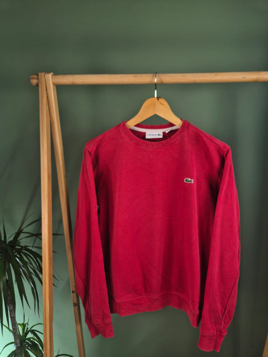 Lacoste Chest Logo Sweater Dames | Rood | Maat S