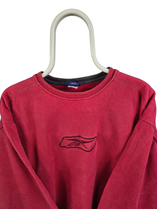 Reebok 90s Front Logo Sweater Heren | Rood | Maat XL