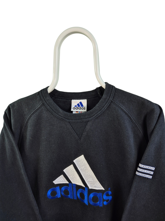 Adidas 80s Front Logo Sweater Heren | Zwart | Maat S