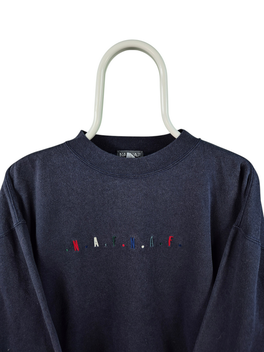 NafNaf 90s Sweater Dames | Blauw | Maat M