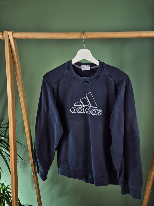 Adidas Sweater Dames | Blauw | Maat S