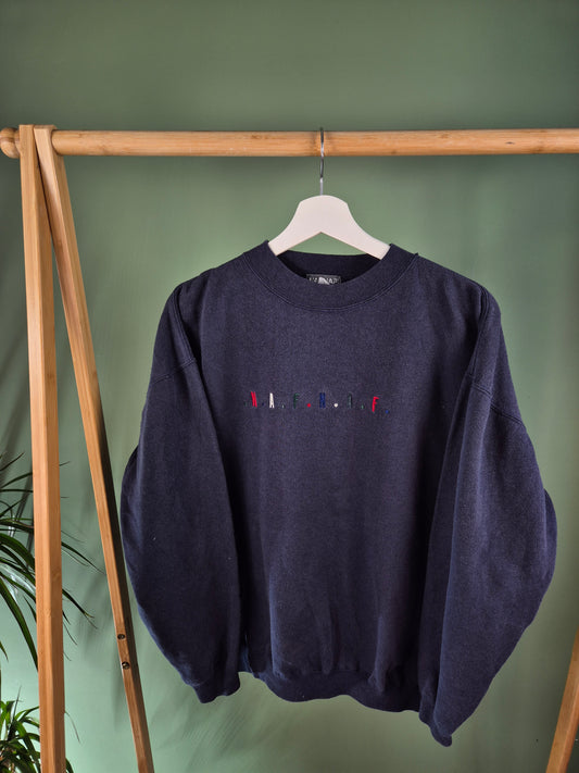 NafNaf 90s Sweater Dames | Blauw | Maat M
