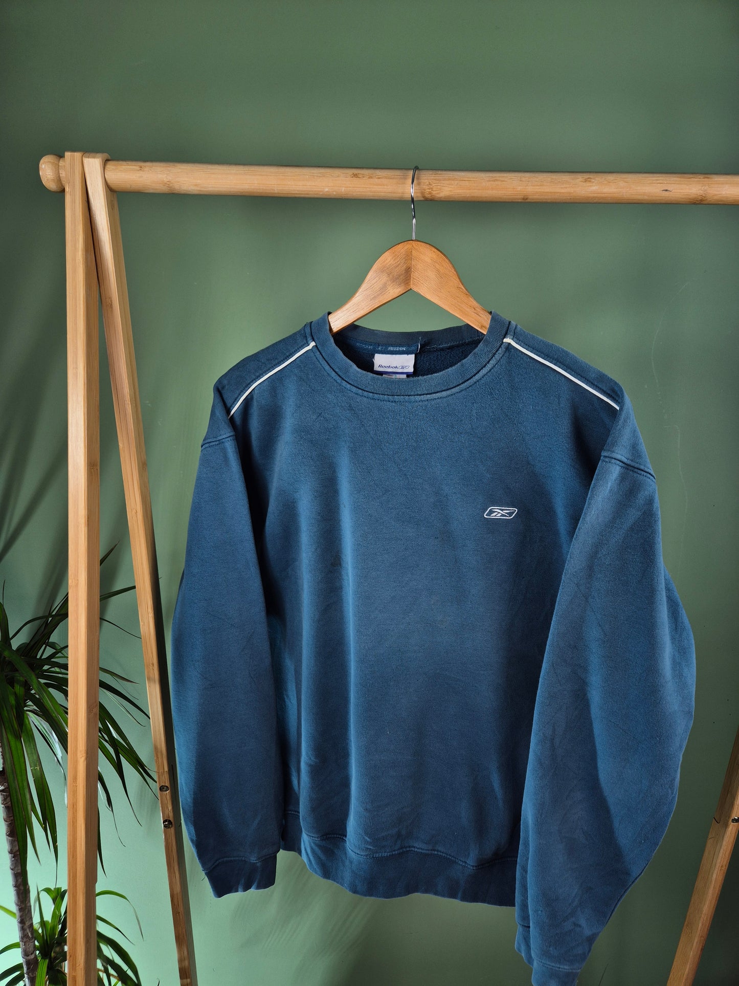 Reebok 90s Chest Logo Sweater Dames | Blauw | Maat M