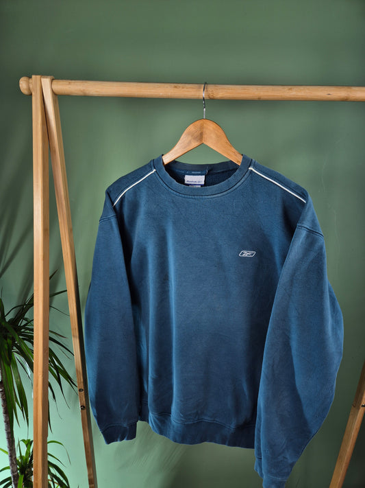Reebok 90s Chest Logo Sweater Dames | Blauw | Maat M