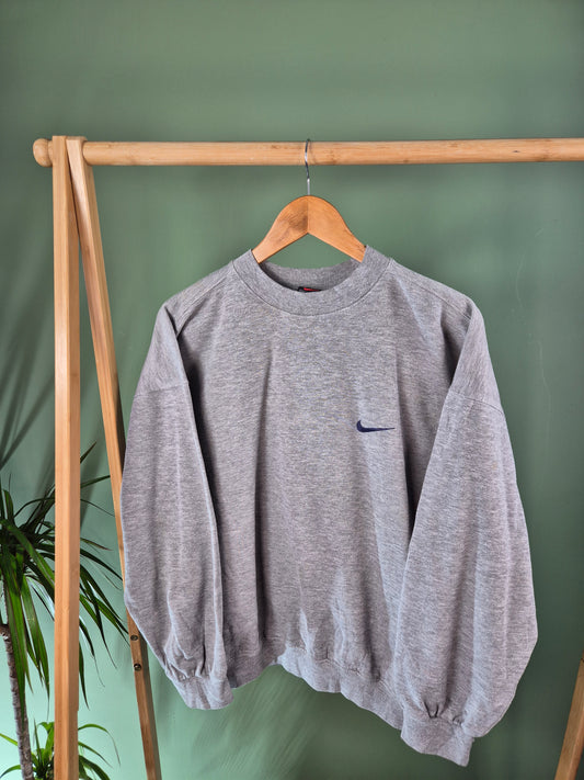 Nike Chest Swoosh Sweater Dames | Grijs | Maat L