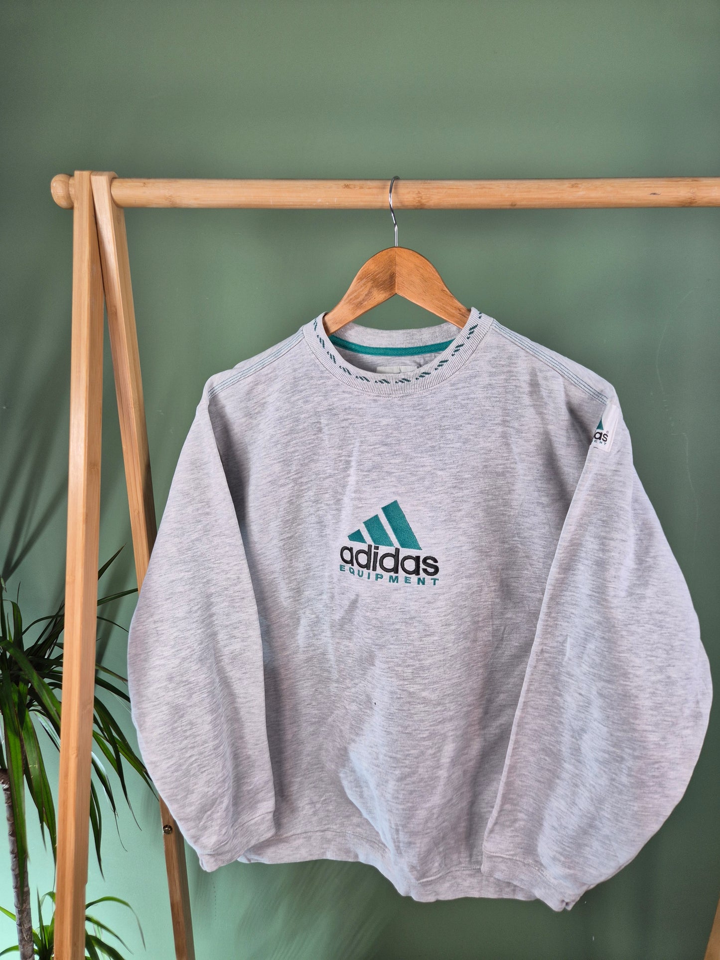 Adidas Equipment RARE 90s Sweater Dames | Grijs | Maat S
