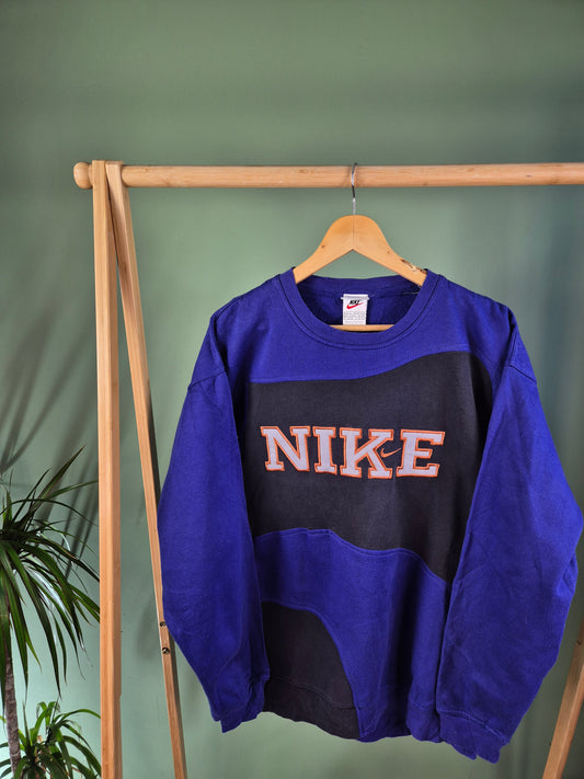 Nike 90s Spell Out Rework Sweater Heren | Paars | Maat L