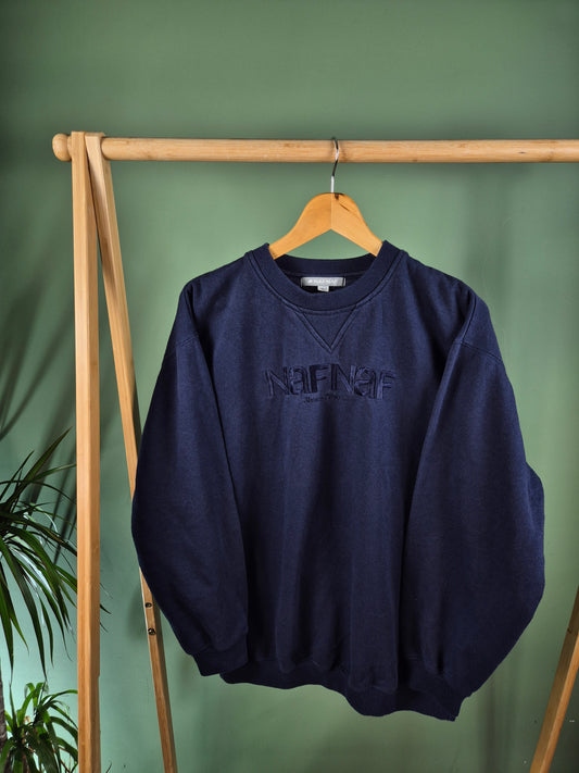 NafNaf 90s Sweatshirt Heren | Blauw | Maat M