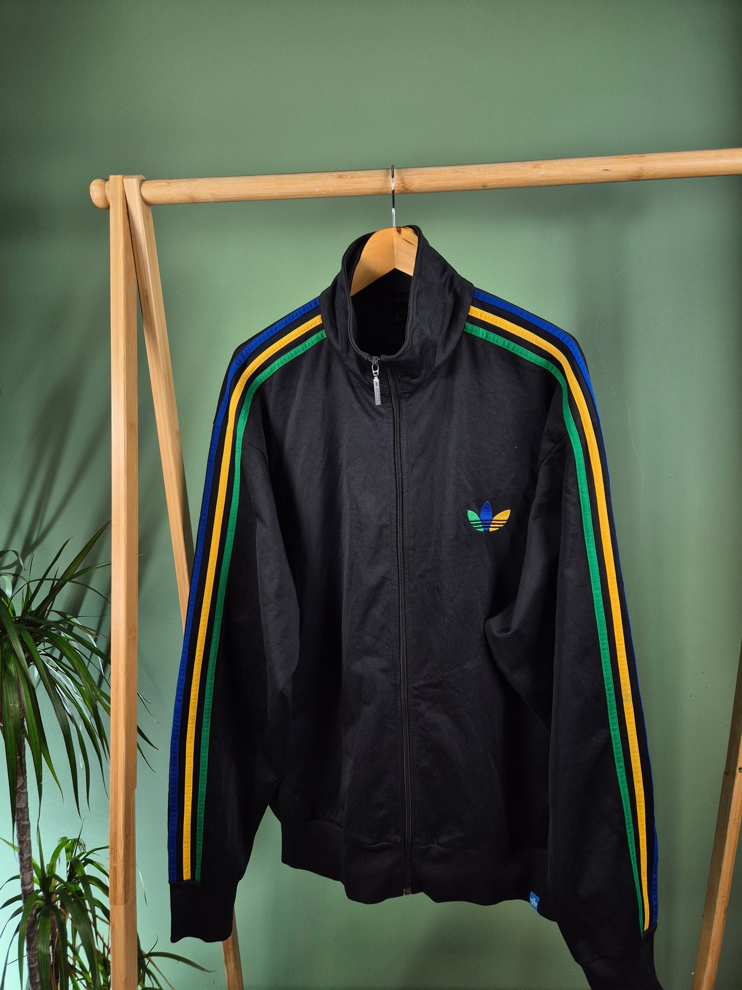 Adidas 80s 3-Stripes Vest Heren | Zwart | Maat XXL