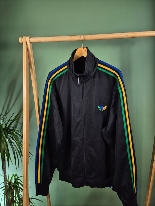 Adidas 80s 3-Stripes Vest Heren | Zwart | Maat XXL