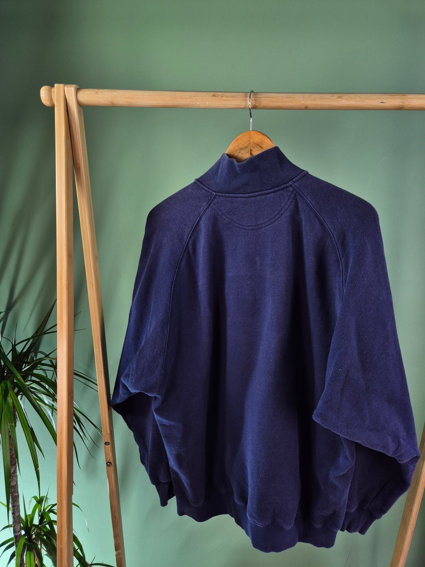 Adidas 90s Quarter Zip Sweater Heren | Blauw | Maat L