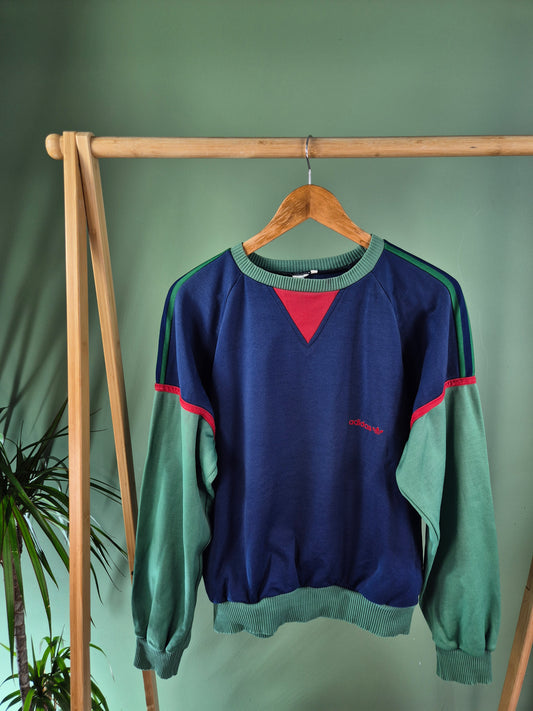 Adidas 70s Sweater Dames | Blauw | Maat S