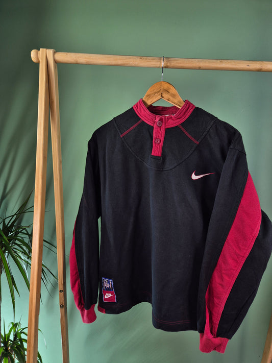 Nike 90s Chest Swoosh Sweater Dames | Zwart | Maat M