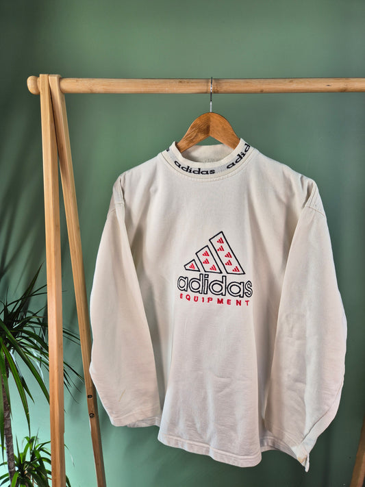 Adidas Equipment 90s Sweater Dames | Wit | Maat M