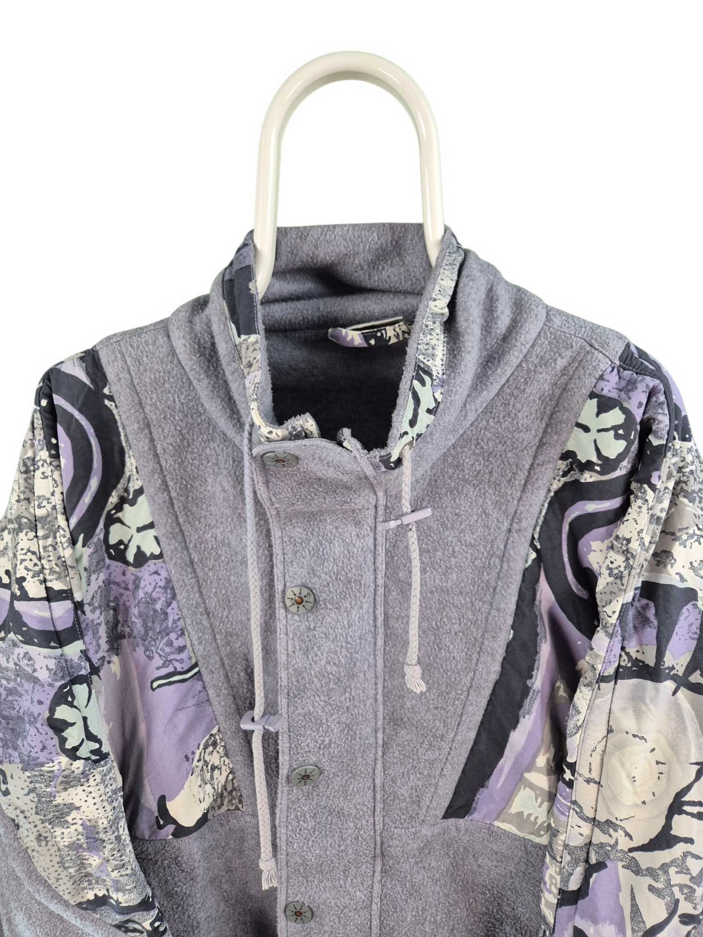 Crazy Fleece Oversized Vest Dames | Lila | Maat M