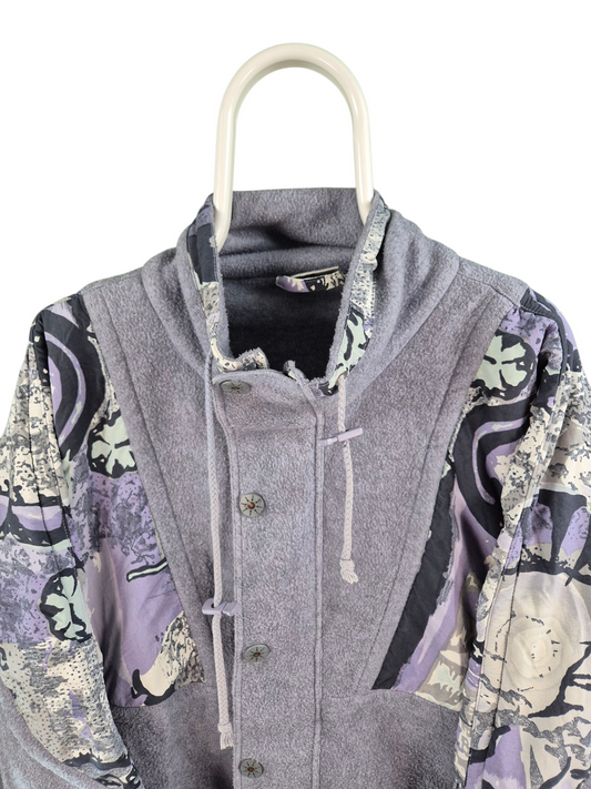 Crazy Fleece Oversized Vest Dames | Lila | Maat M