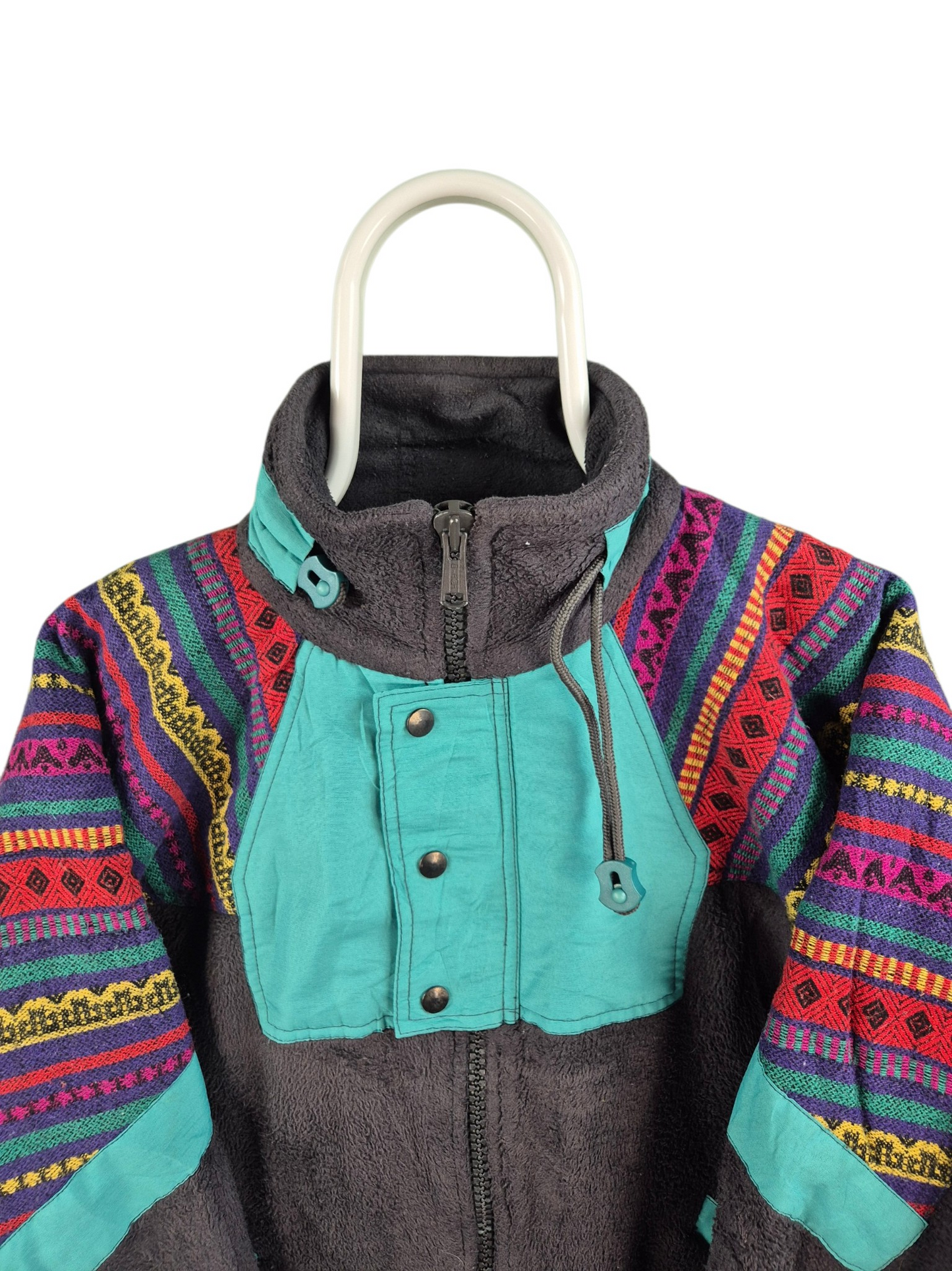 Crazy Fleece 90s Sweater Dames | Zwart | Maat S