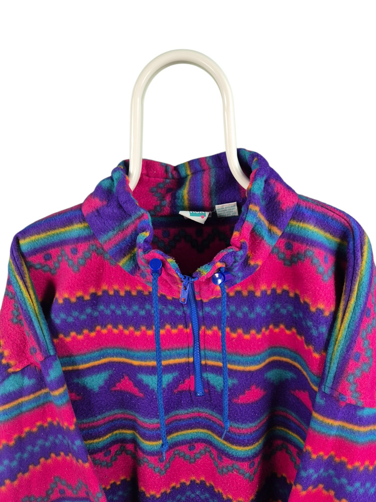 Crazy Fleece 90s Oversized Vest Dames | Roze | Maat L