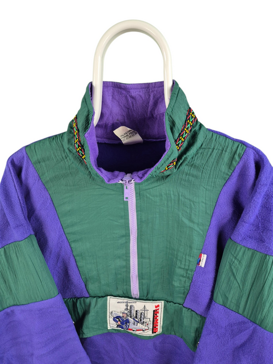 Crazy Fleece 90s Oversized Sweater Dames | Paars | Maat M