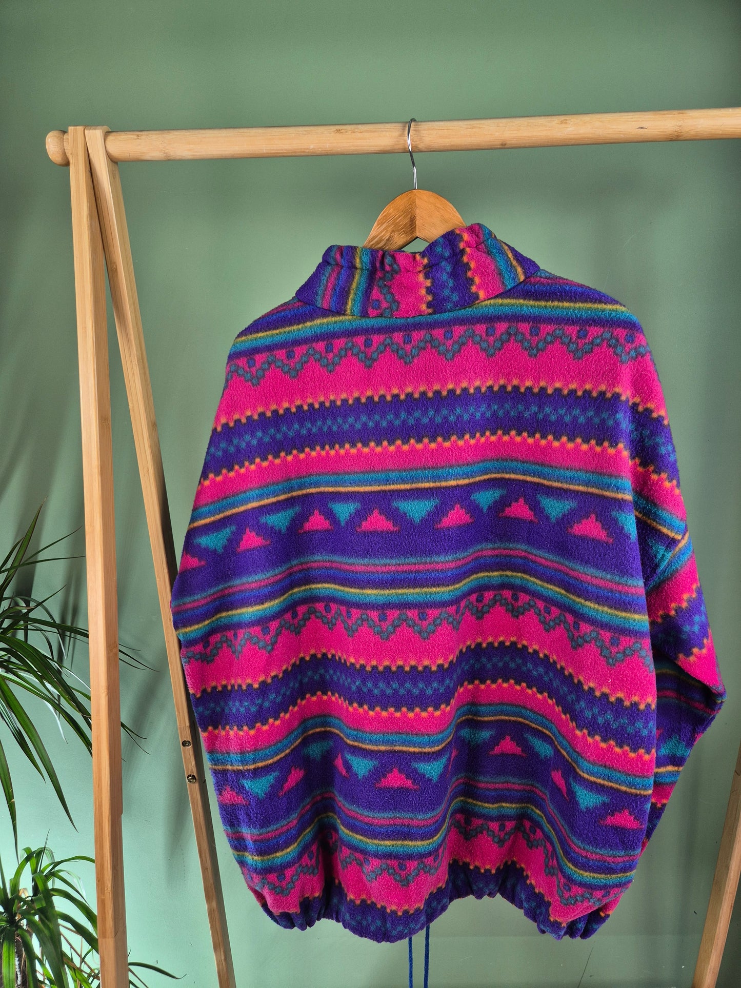 Crazy Fleece 90s Oversized Vest Dames | Roze | Maat L