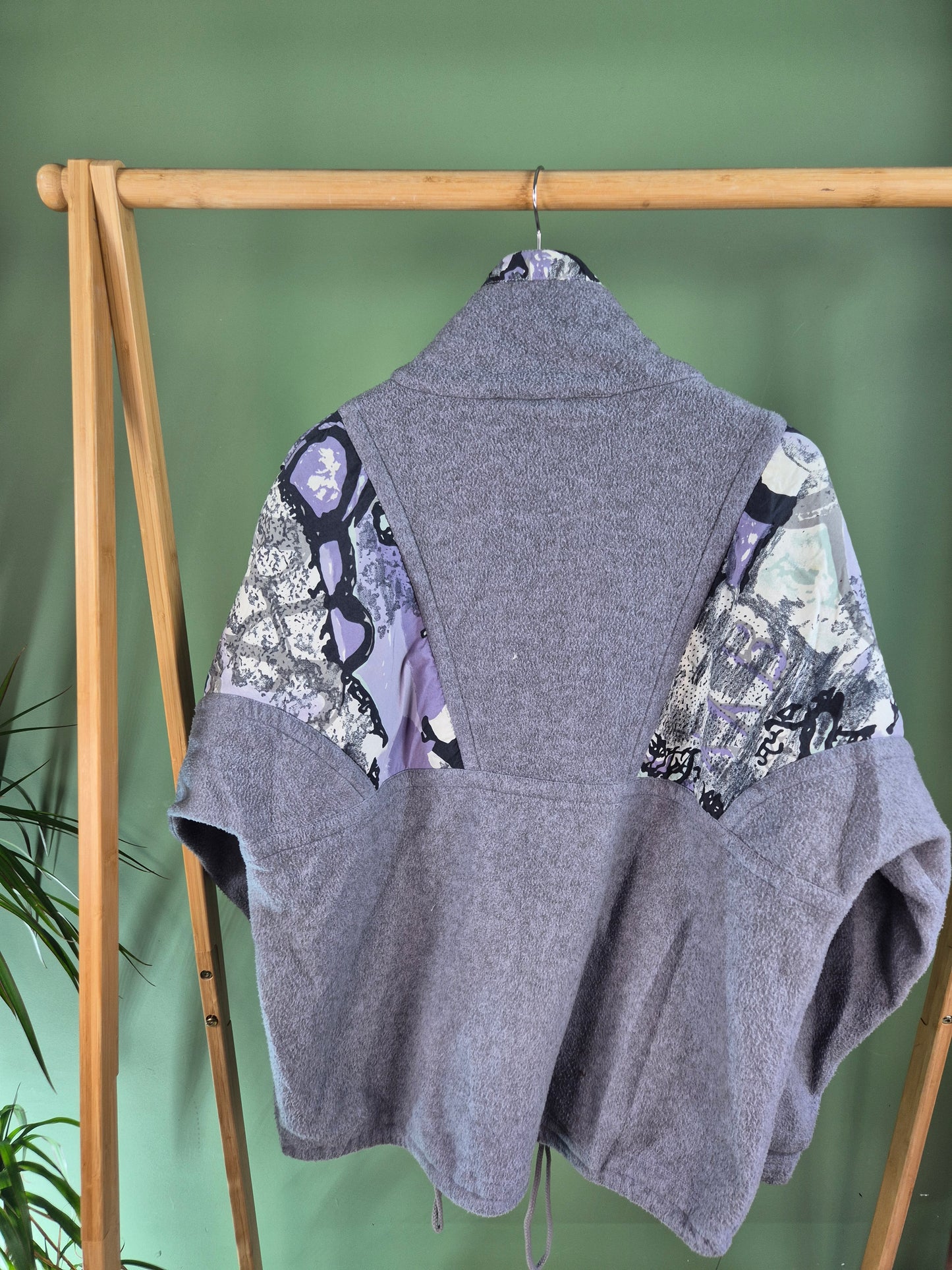 Crazy Fleece Oversized Vest Dames | Lila | Maat M