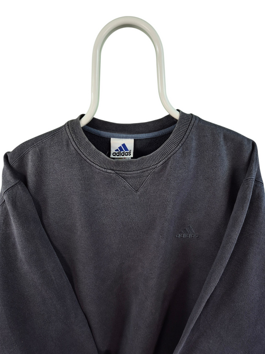 Adidas 90s Chest Logo Sweater Heren | Grijs | Maat L