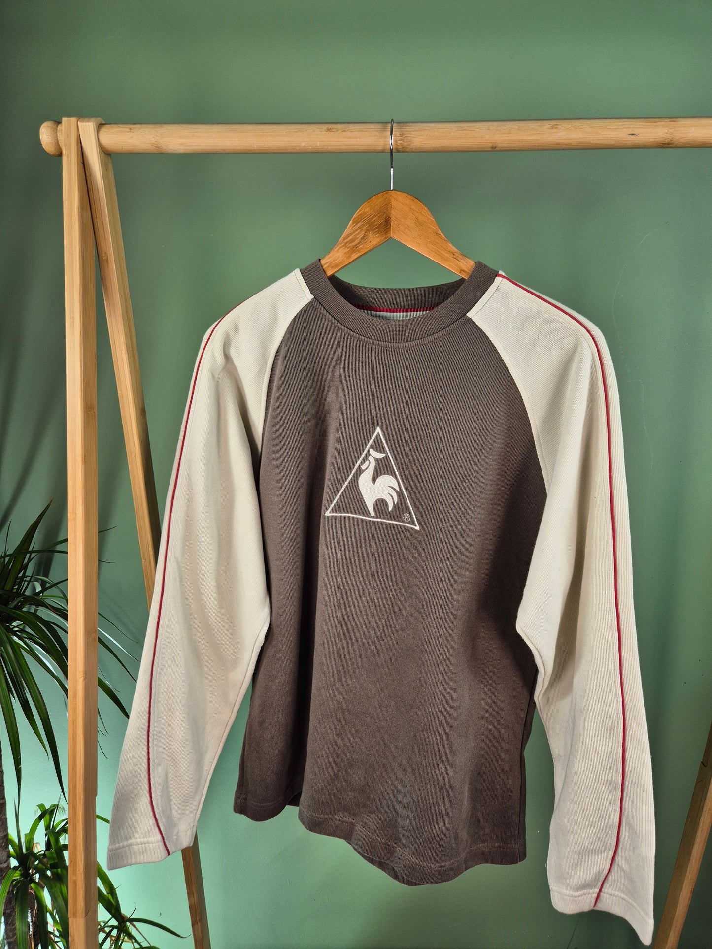 Le Coq Sportif Front Logo Sweater Heren | Bruin | Maat S