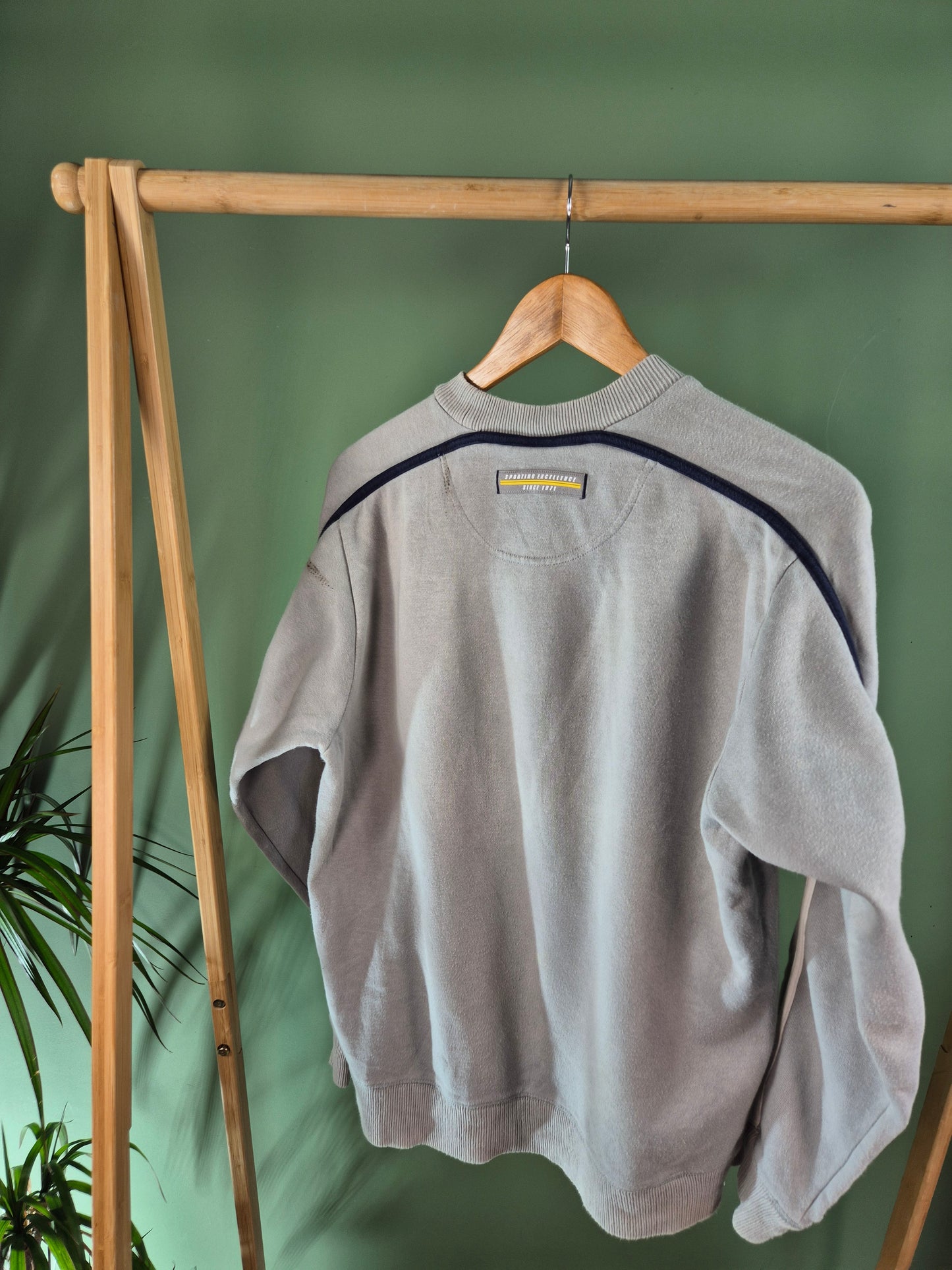 Nike 90s Front Logo Sweater Heren | Grijs | Maat S