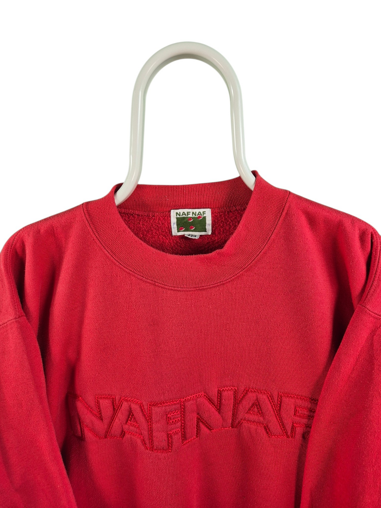 NafNaf 90s Heavy Weight Oversized Sweater Dames | Rood | Maat L