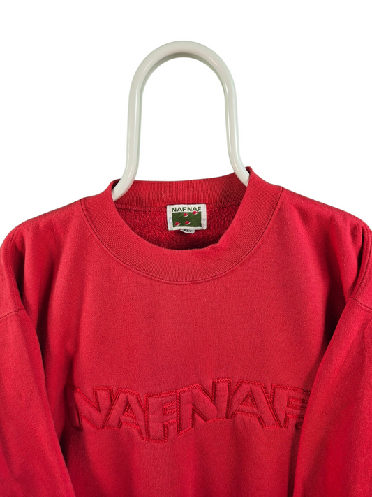 NafNaf 90s Heavy Weight Oversized Sweater Dames | Rood | Maat L