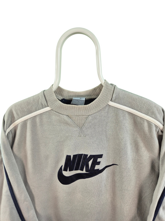 Nike 90s Front Logo Sweater Heren | Grijs | Maat S