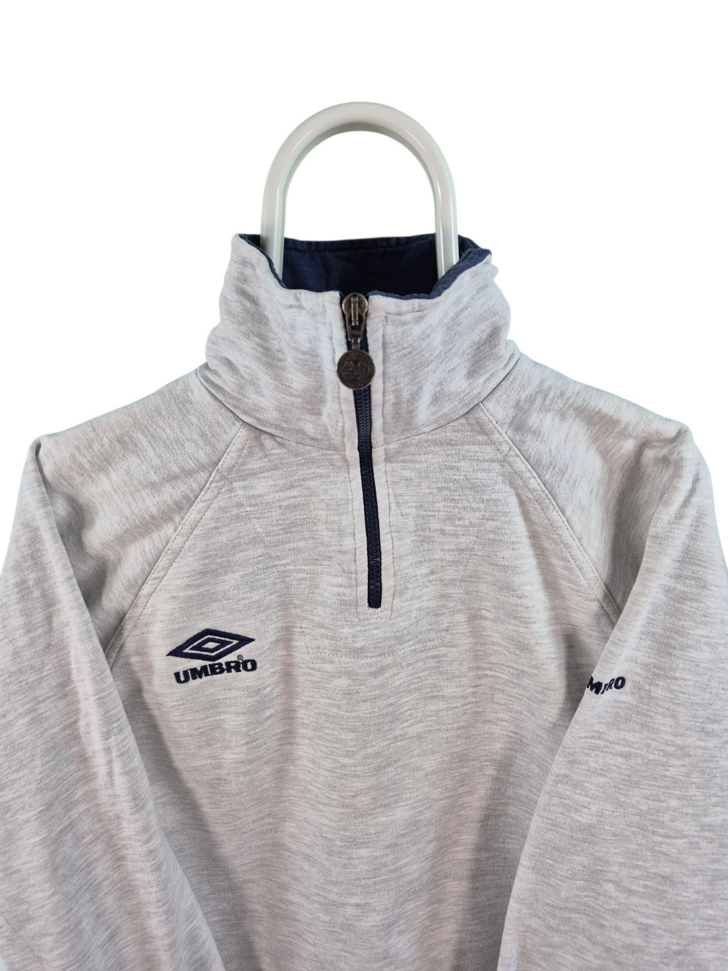 Umbro 90s Quarter Zip Sweater Dames | Grijs | Maat M