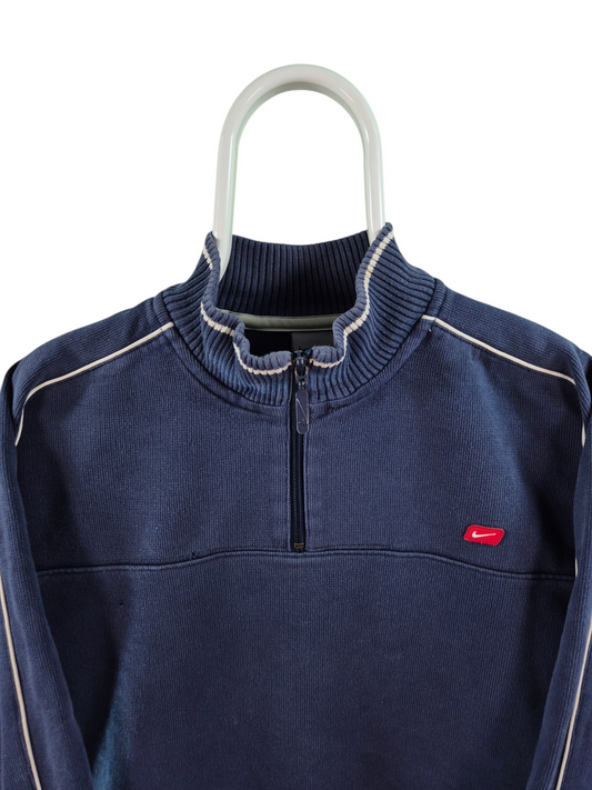 Nike Quarter Zip Sweater Dames | Blauw | Maat L