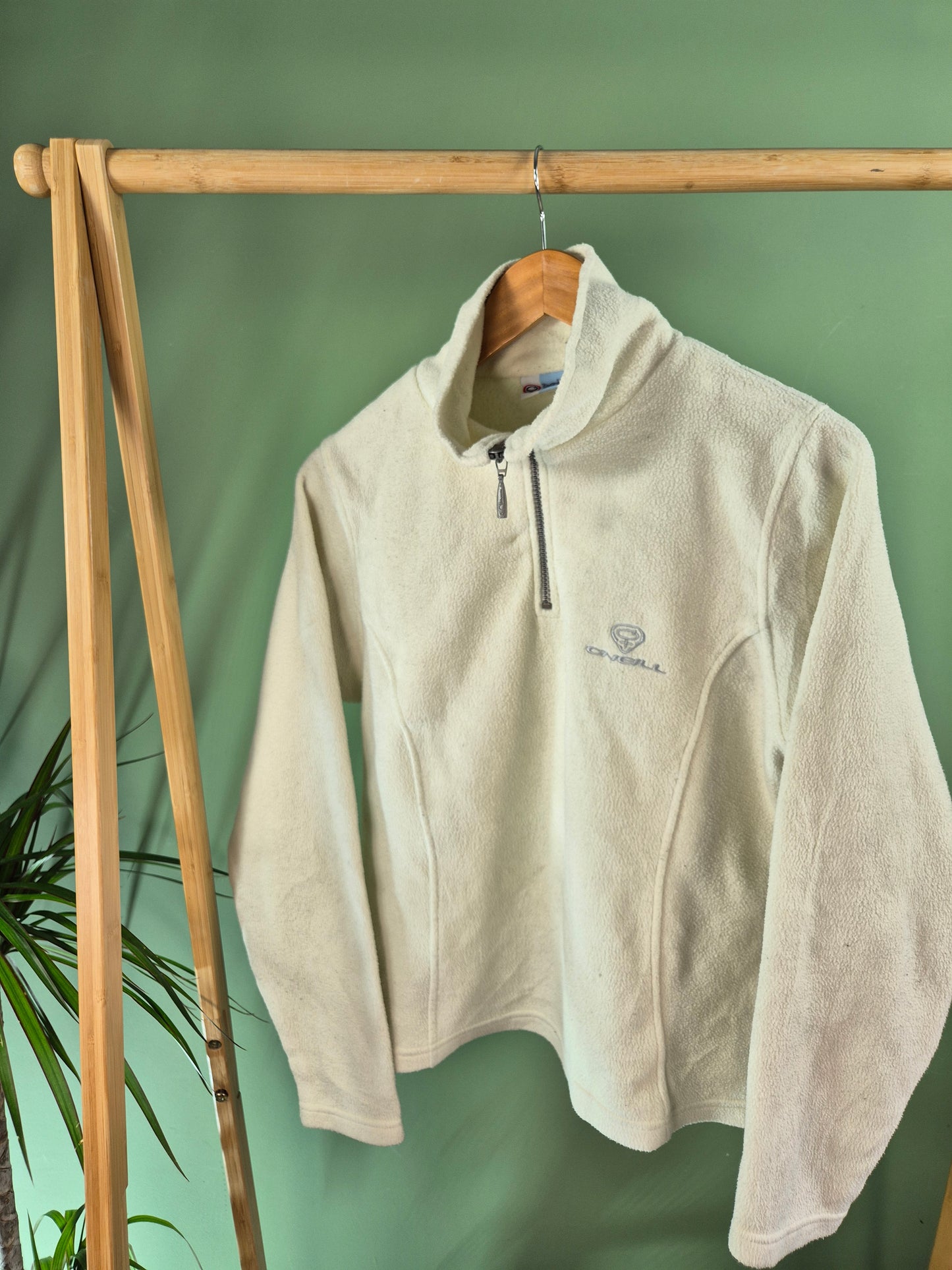 O'Neill Quarter Zip Fleece Sweater Dames | Beige | Maat S