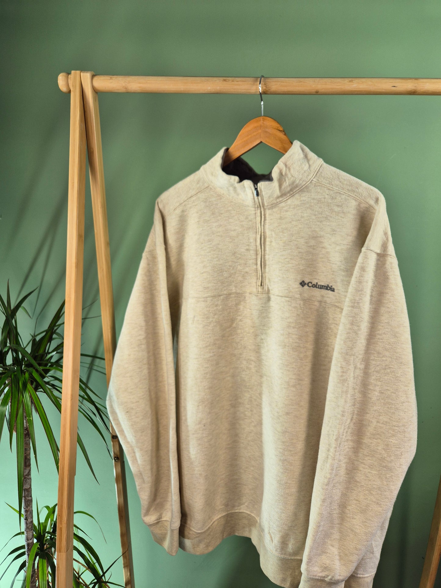 Columbia Quarter Zip Sweater Heren | Beige | Maat XXL