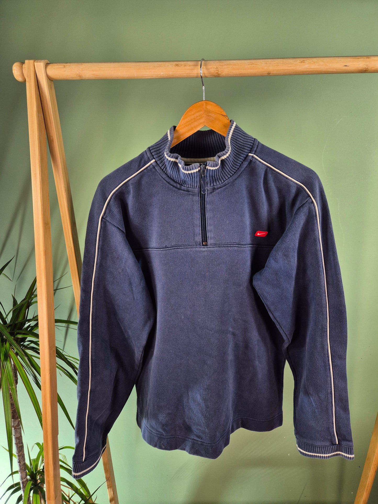 Nike Quarter Zip Sweater Dames | Blauw | Maat L