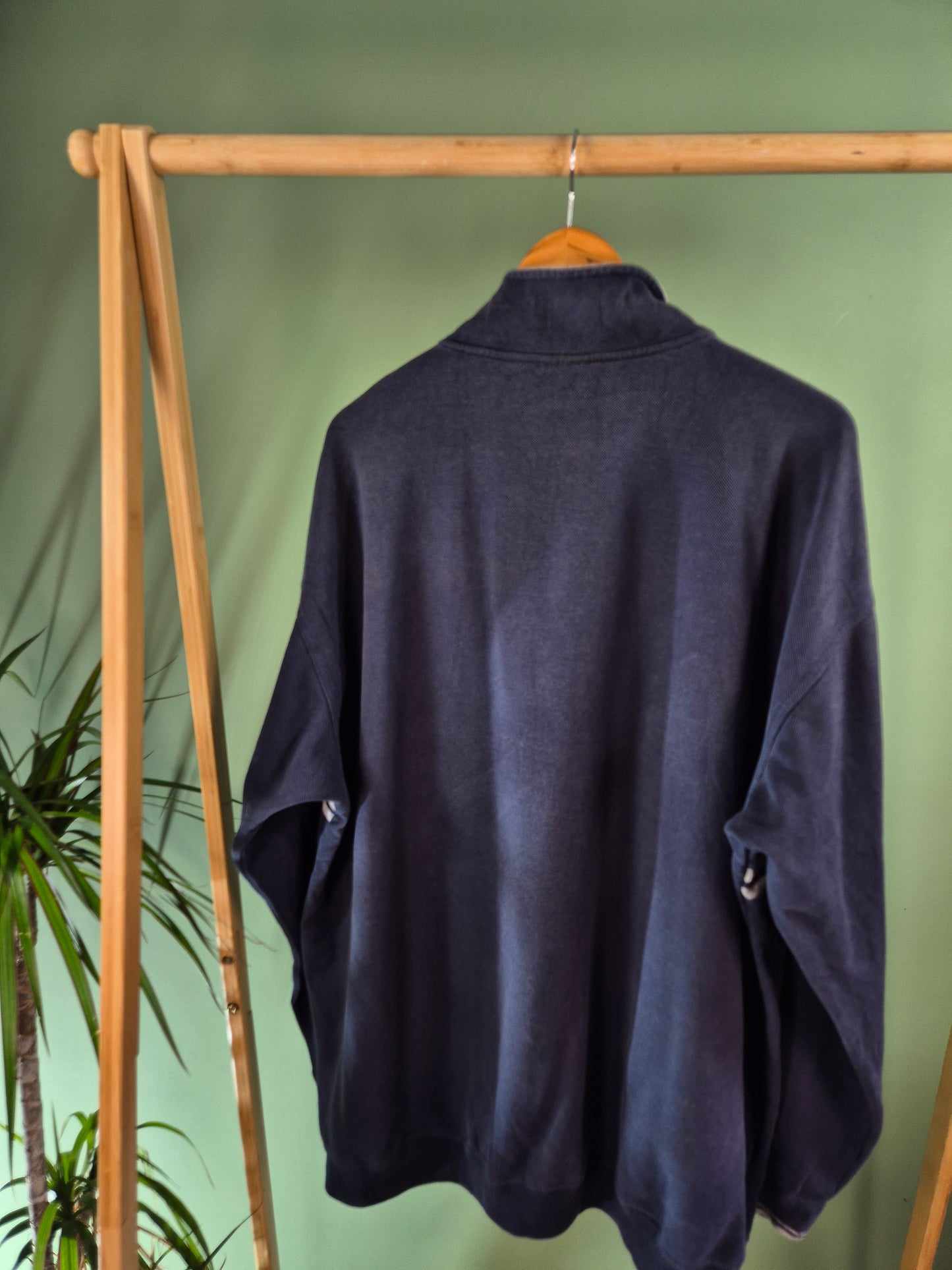 Reebok 90s Quarter Zip Sweater Heren | Blauw | Maat XL